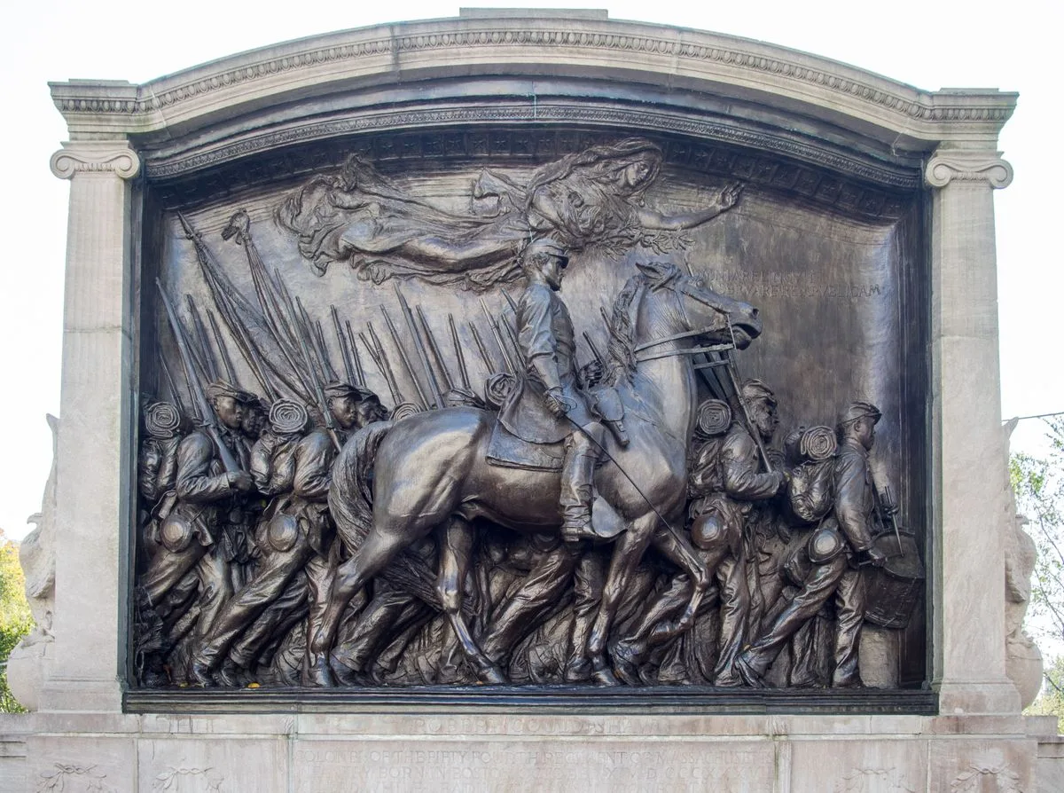 Memorial to Robert Gould Shaw and the Massachusetts Fifty-fourth Regiment