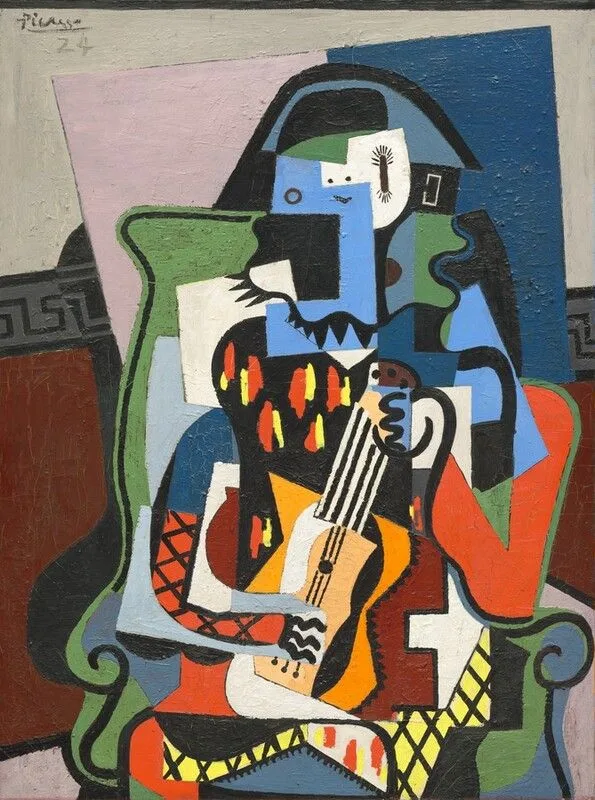 Harlequin Musician